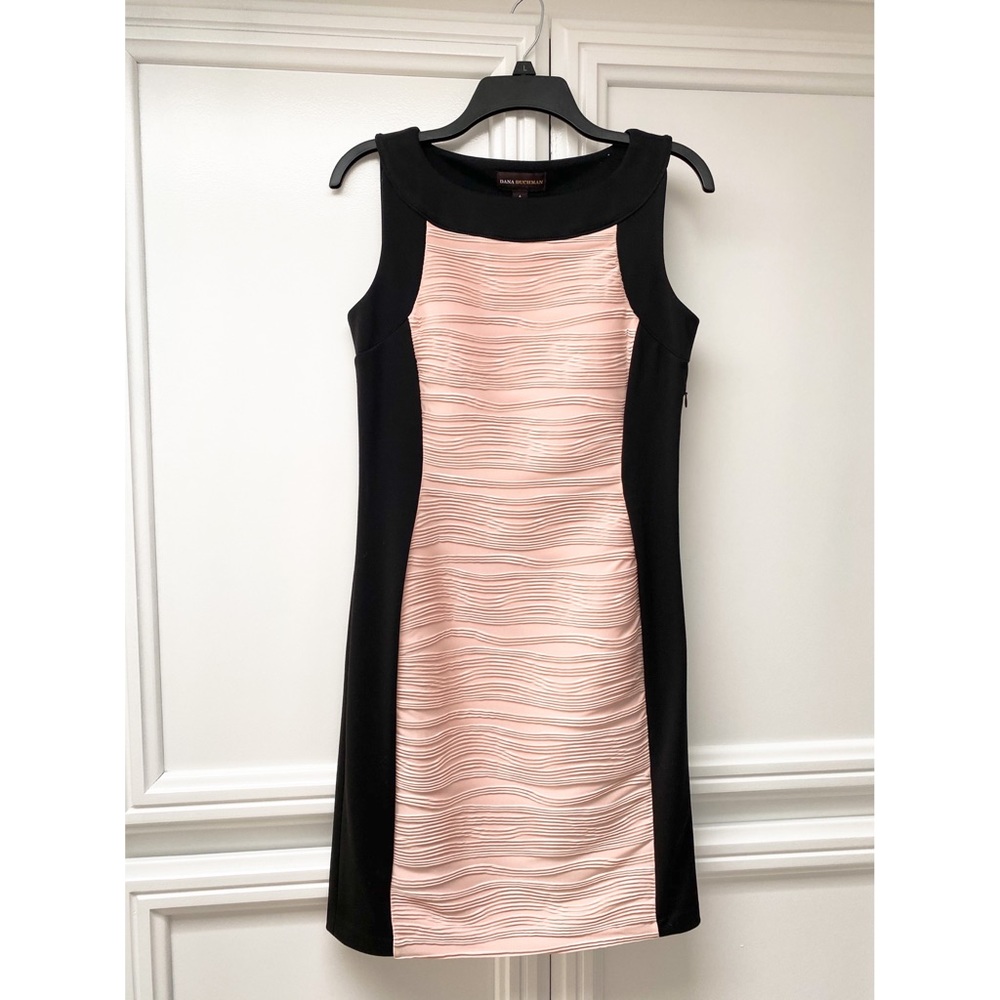 Pink and Black Bodycon Dress
